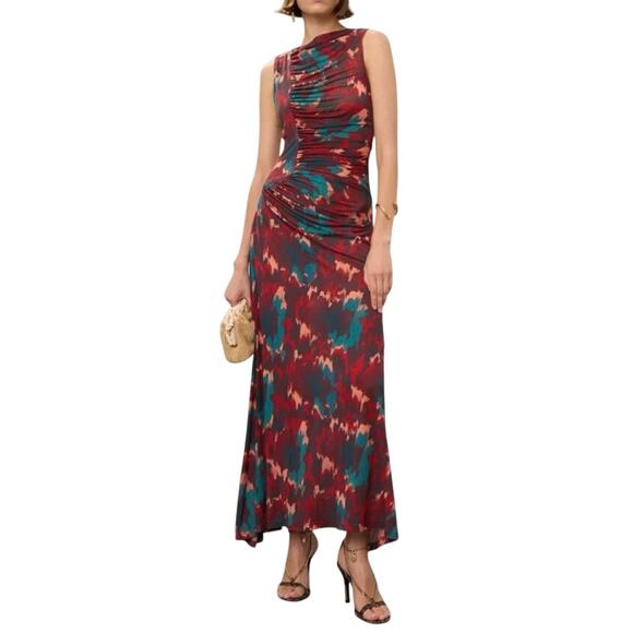 Ulla Johnson Dresses & Skirts - Ulla Johnson Livia multicolor ruched maxi Dress Medium